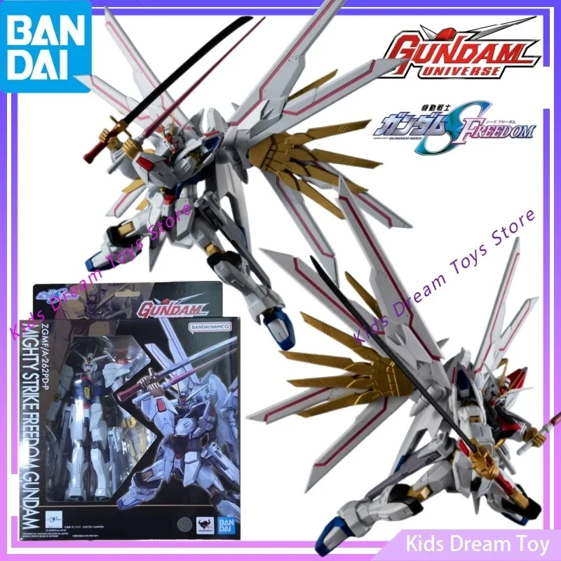 bandai-genuine-in-stock-original-gundam-universe-anime-mighty-strike-freedom-gundam-action-figures-toys-gifts-collectible-model