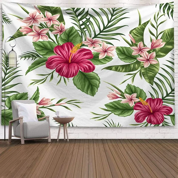 Nature Holiday Beach Ocean Lake Decor Theme Palm Trees Cheap Kids Living Room Wall Hanging Tapestry
