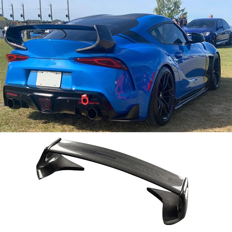 Carbon Fiber Rear Trunk Wing For Toyotas Gr Supra A90 A91 Mk5 ST Style Tail Wing Rear Spoiler Lip Wings Ducktail