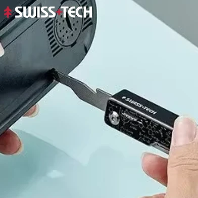 SWISS TECH 9 In 1 Multitools Pocket Tourist Knife Folding Scissors Portable EDC Cutter Tools Outdoor Survive Hiking Camping Gear