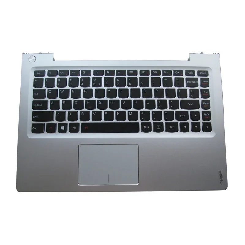 New laptop keyboard for Lenovo U330p U330 U330T Keyboard with Silver Case Palmrest Touchpad US English Case