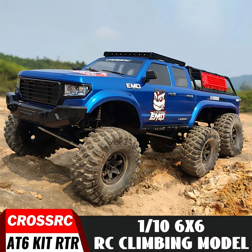 CROSSRC AT6 6X6 6WD 1/10 RC Electric Remote Control Model Off-Road RC Car Crawler RTR KIT Adult Model