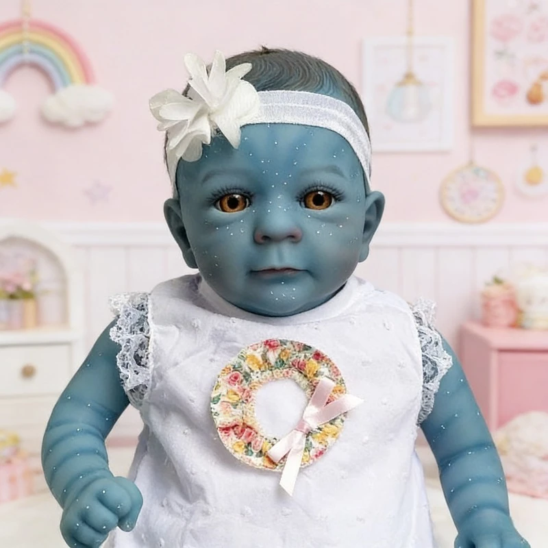 

Кукла-девочка Фелиция 18 дюймов (45 см) с хлопковым телом, желтыми глазами и рисованными вручную волосами