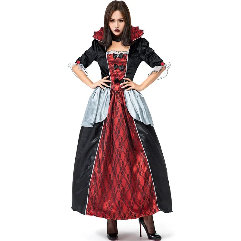 

Ladies Gothic Vampire Bloody Countess Costume Vampire Halloween Fancy Dress