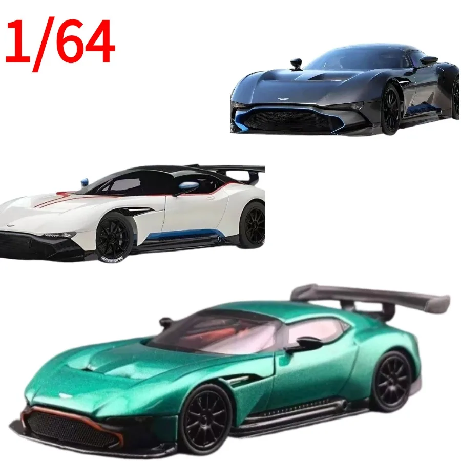 Fine Works Diecast 1:64 Aston Martin Vulcan Model Aston Martin Play Vehicles Collectible Model Cars Toys for Boys Gift