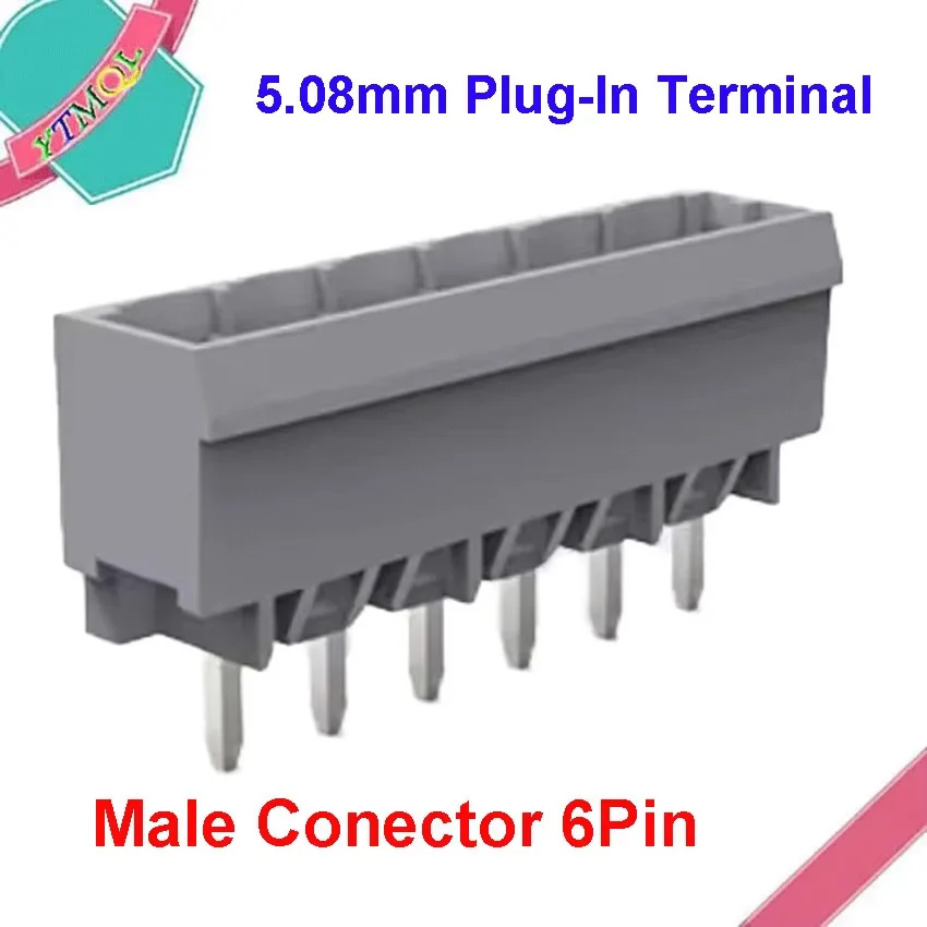 50 pairs KF2EDGK 5.08 6Pin Plug in terminal male and female connectors