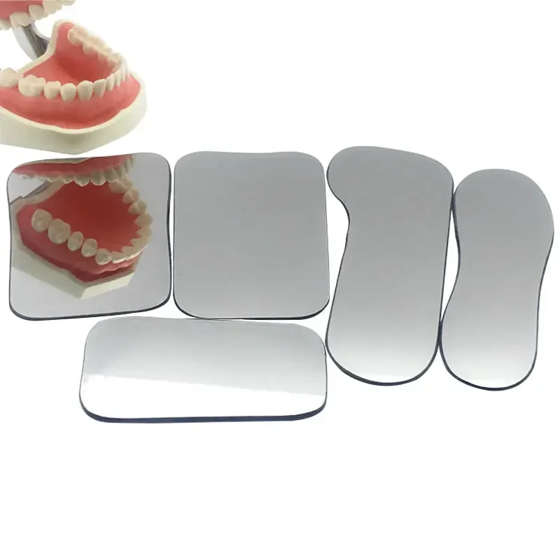 1Pc Dental Orthodontic Double-Sided Mirrors Reflector with Titanium Coated Photography Glass Mirror Oral Care Tools