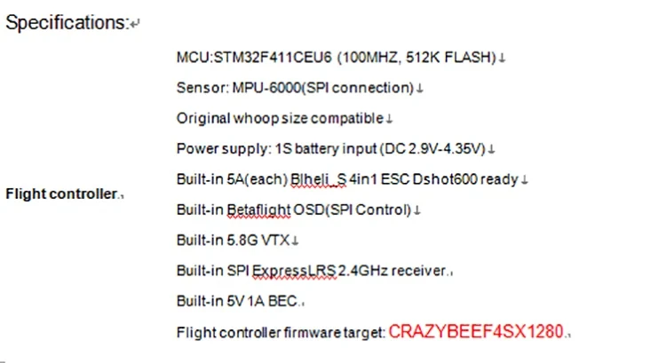 HappyModel Crazy F405 HD ELRS 1-2S AIO FC / SuperX HD ELRS 1-2S AIO FC ELR / Crazybee F4 Lite 1S FC / Elrs F4 2g4 Aio 5 in 1 FC