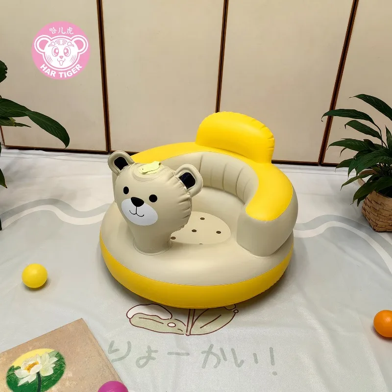 PVC Inflatable Toy Baby Training Learning To Sit Artifact Anti-fall Learning Chair Learning Seat Baby Sofa Bath Stool Bath Tub