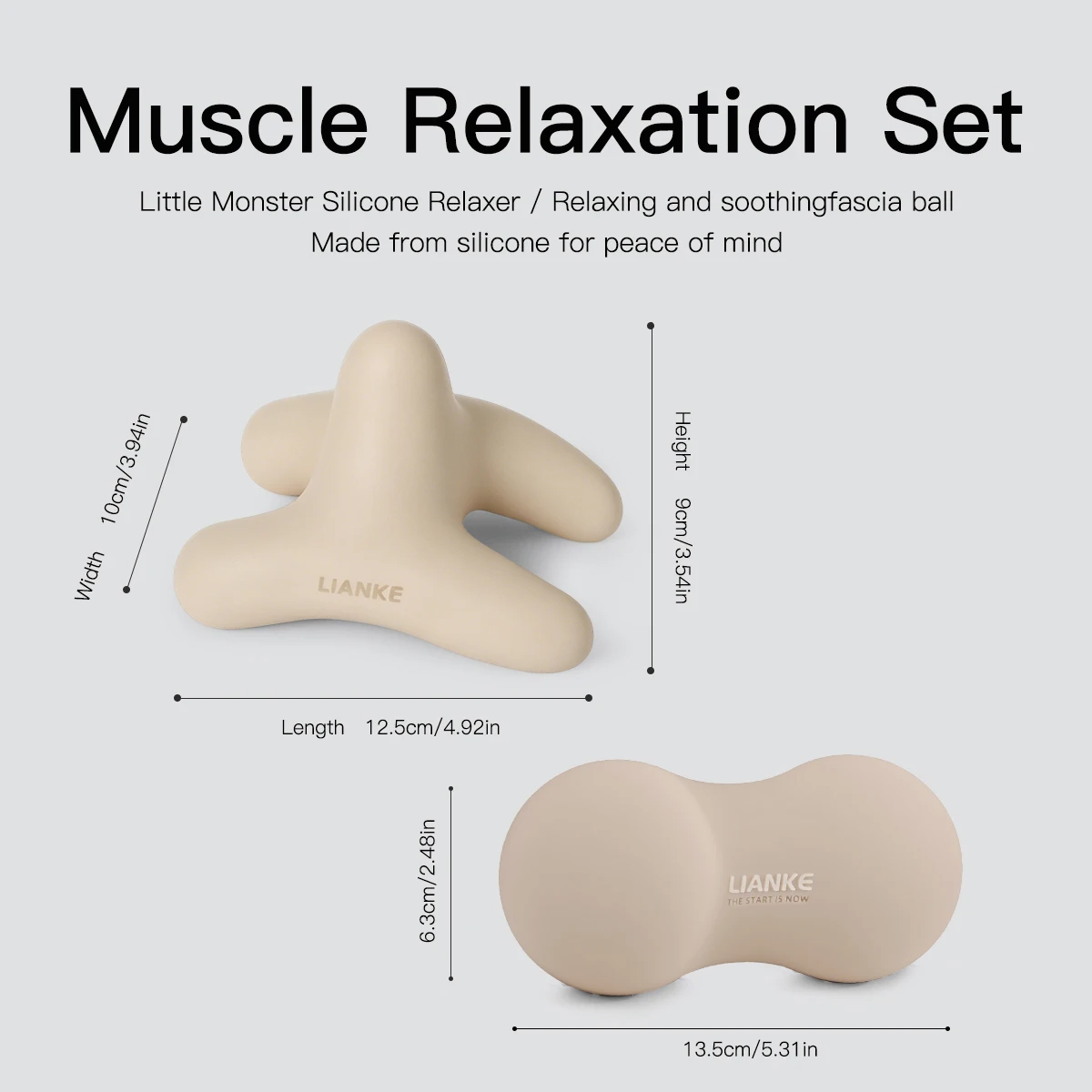 3-in-1 Little Monster and Fascia Peanut Ball Full-Body Relaxation Tool Set,soothe sore muscles, with an ergonomic design.
