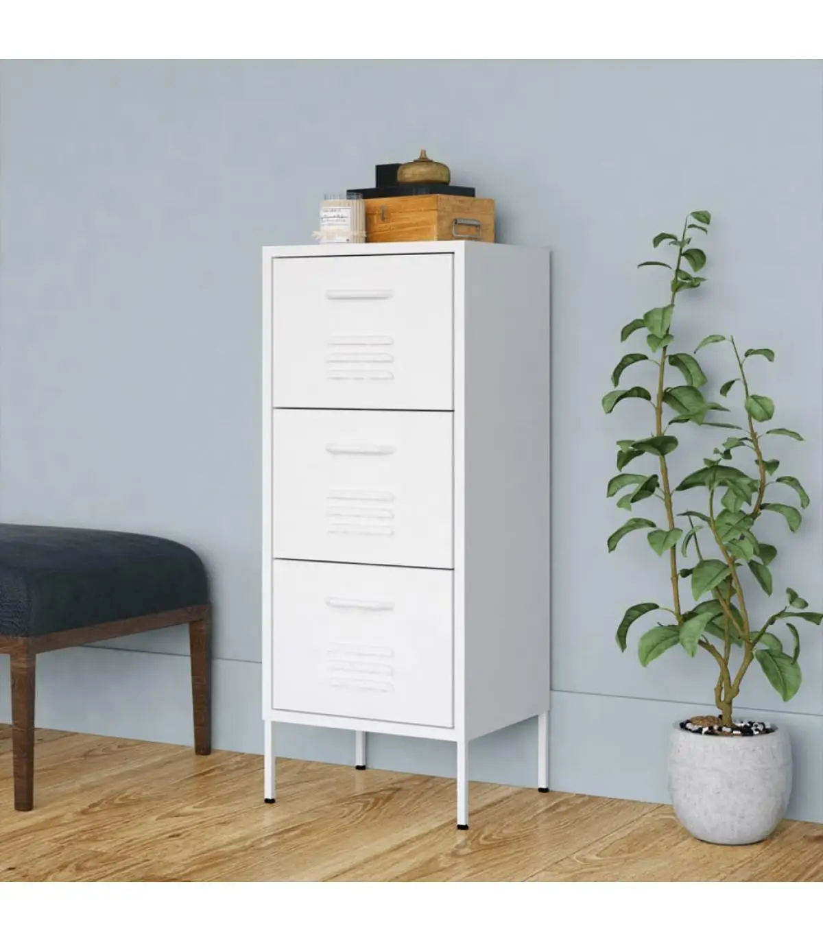 42,5x35x101,5 cm white steel storage cabinet lockers and storage cabinets