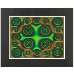 Magnetic Viewing Film,6X4 Inch Green Magnetic Field Display Film,Magnetic Flux Display, Magnetic Field Detector,Reusable