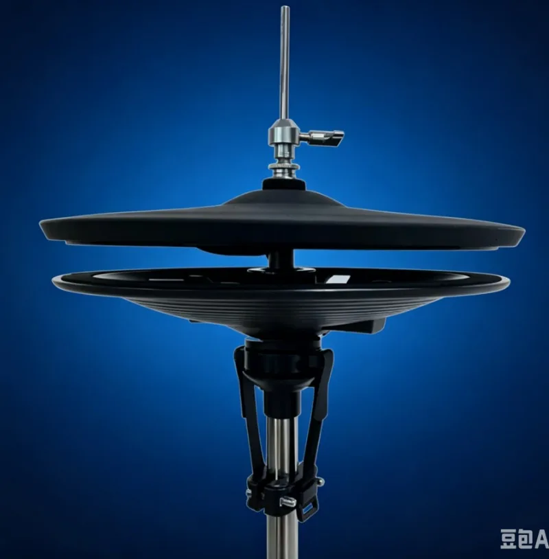 Címbalo Eletrônico Hi-Hat de 12 polegadas, Peça Dupla, Zona Dupla com Controlador para Bateria Eletrônica Roland/Alesis