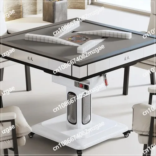 Roller Coaster Mahjong Table 2-in-1 Folding Design with Silent Auto Shuffling for Home Dining & Entertainment