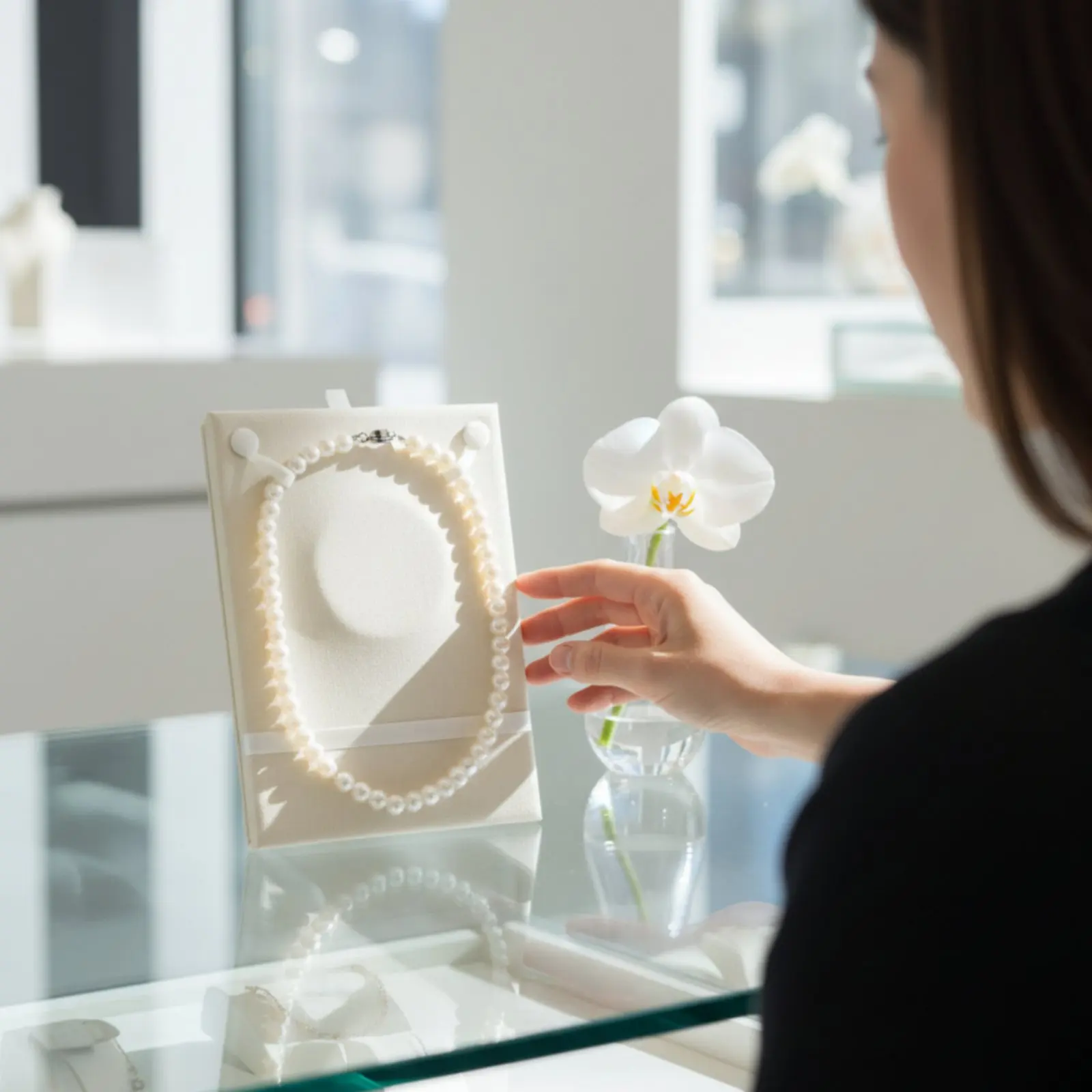 

Плюшевая подставка для демонстрации ожерелий, устойчивая к истиранию, без царапин, черная, плюшевый держатель для цепочек