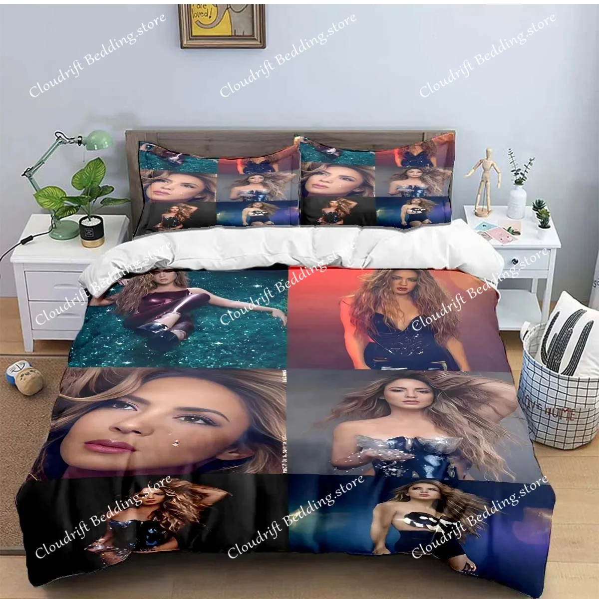 

Colombia Pop Female Singer S-Shakira Pattern Bedding Sets Bed Supplies Set Duvet Cover Comforter Set Bedding Set Luxury Gift
