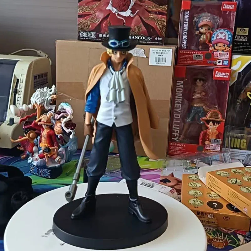 Bandai Banpresto Piece Dxf The Grandline Series Sabo Dracule Mihawk Pvc Action Figure Model Anime Original Doll Desktop Ornament
