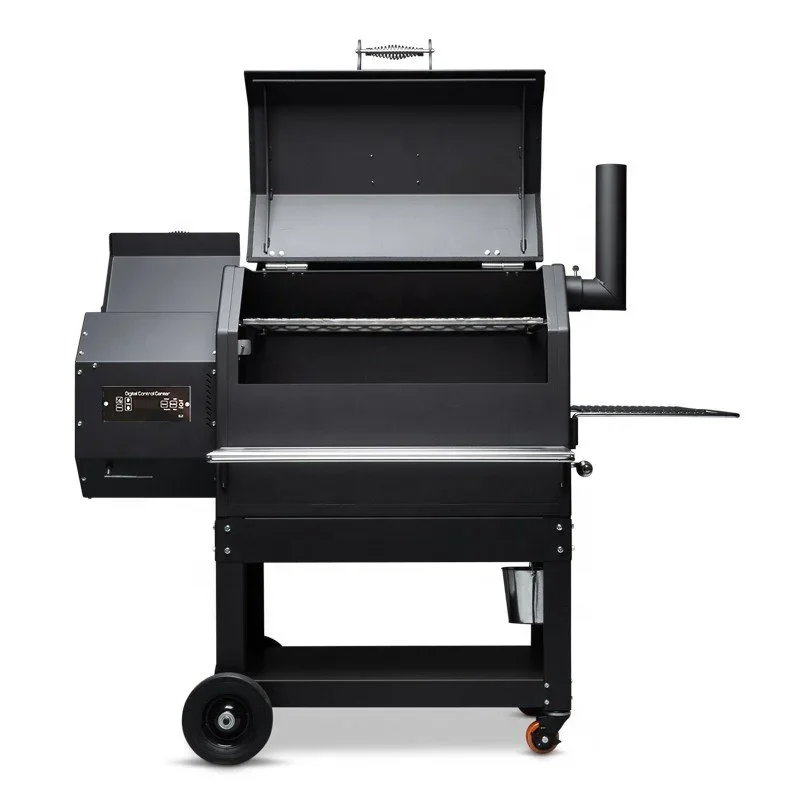 Wood Pellet Smoker BBQ Grill with Digital Controller Barbecue Master Electric Charcoal Grill