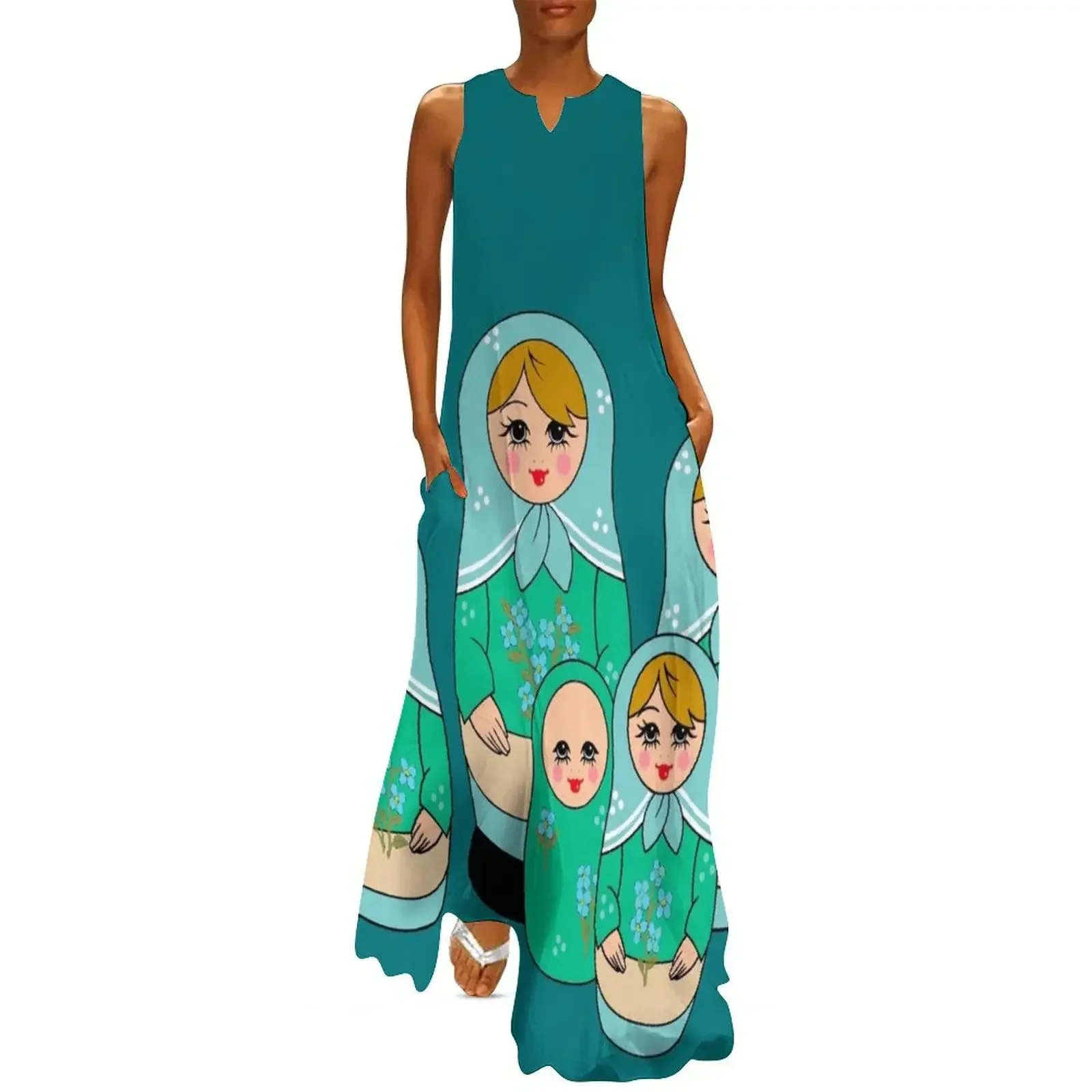 

Russian Tea Dolls Long Dress dresses with long sleeves dresses for women 2025 Women's evening dress Female clothing Dress