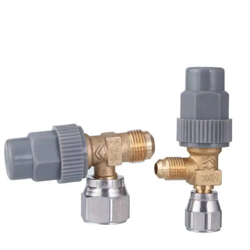 Hongsen Oil Circuit Angle Valve 3/8 Angle Valve Refrigerant Shut-off Control Valve Refrigeration Air Conditioning Chilled Water