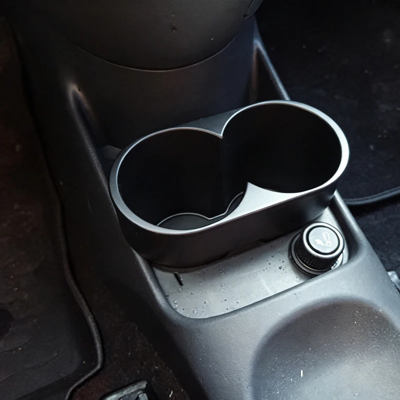 Car Double Cup Holder For Fiat 500/Abate Cup Holder (Extended Edition) Models 2009-2017 (Up To The Third Generation)