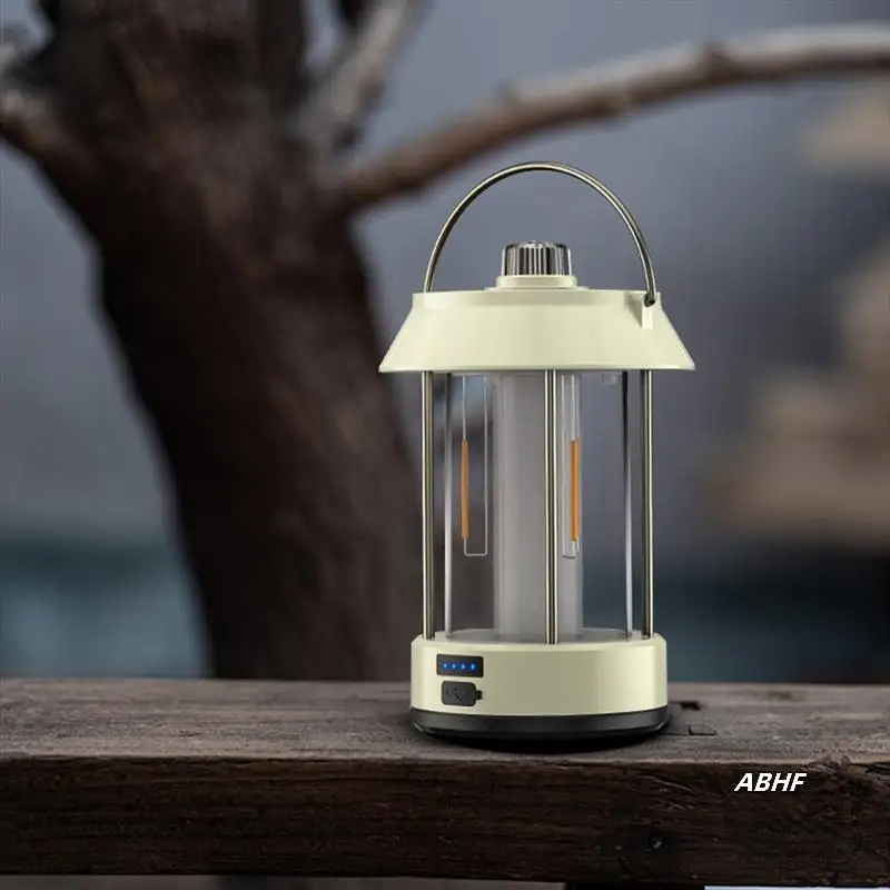 

Portable Camping Lantern USB Rechargeable LED Camp Light Adjustable Outdoor Tent Lamp