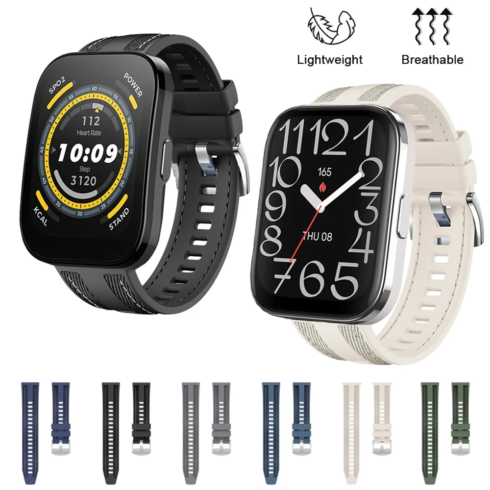 22mm Bracelet Compatible with Amazfit BIP 5 46mm BIP 5 Unity 49mm Cheetah Pro 47mm Breathable Strap for Amazfit Balacne GTR 3 4