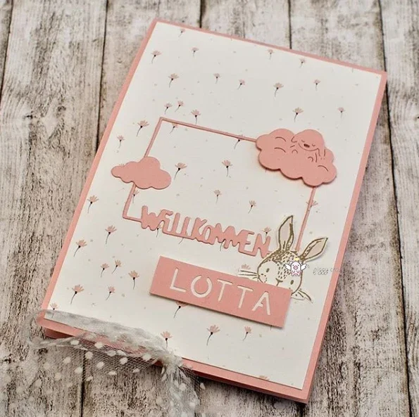 

Piggy Craft metal cutting dies cut die mold Baby car letter frame Scrapbook paper craft mold blade punch stencils dies