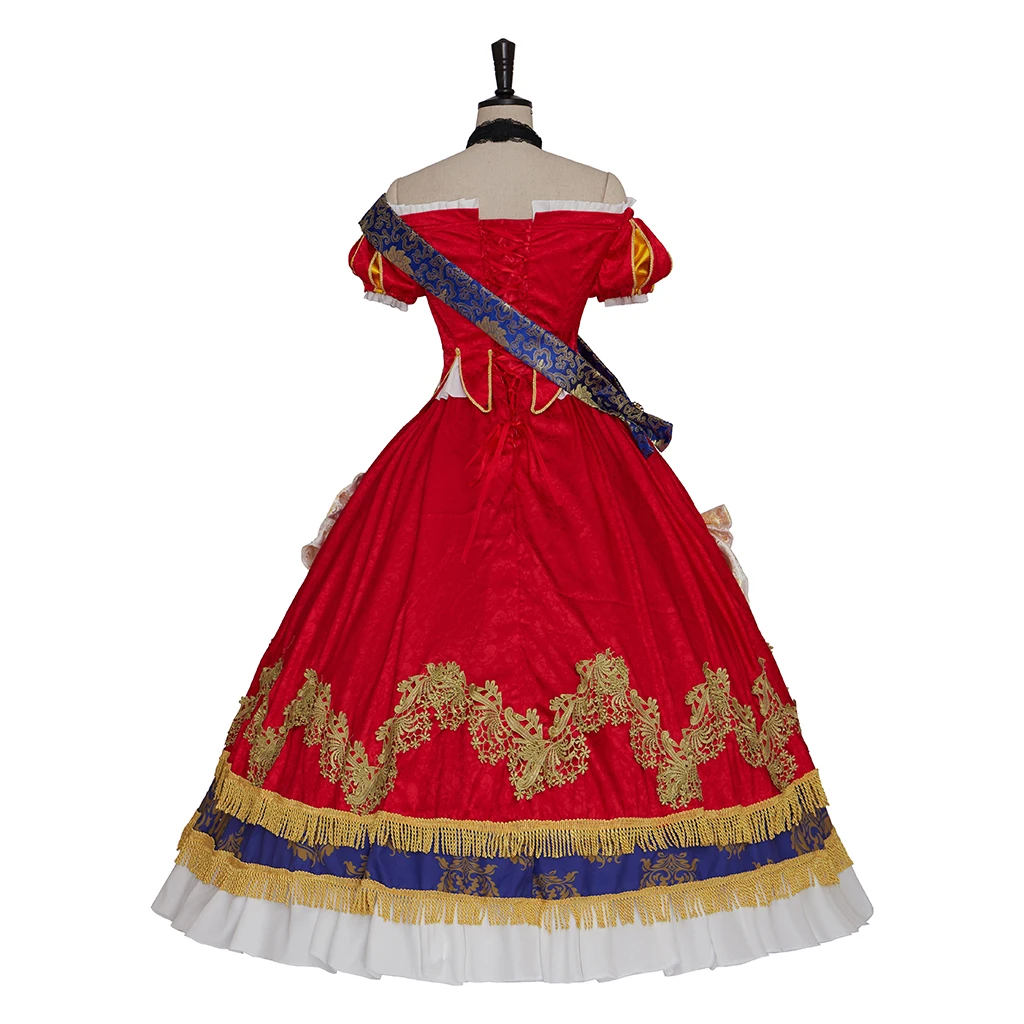 أنيمي الذي جعلني الأميرة تأثيري أثاناسيا تتويج زي هالوين حفلة تنكرية الملكي الأميرة فستان البدلة ثوب الحفلات