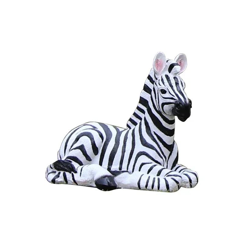 Showcase Large Animal Ornament Simulation Zebra Giraffe Tiger Elephant