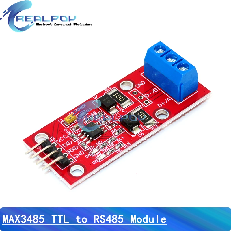 TTL Turn To RS485 Module Hardware Automatic Flow Control Module Serial UART Level Mutual Conversion Power Supply Module 3.3V 5V