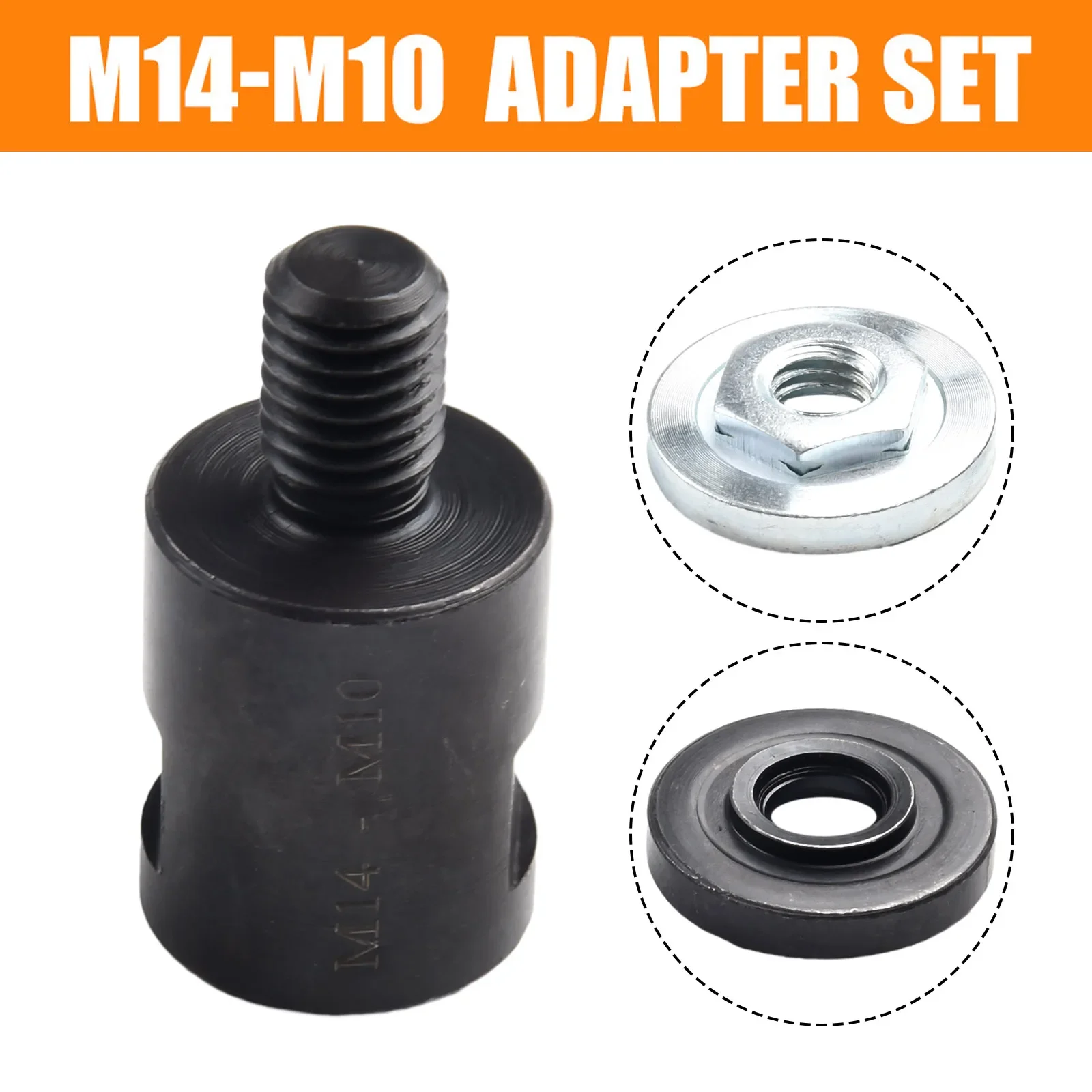 Easy to Carry Grinder Adapter Converter & Platen Set M10 Suitable for Polishing Pads Backer Plate Drill Bits Cutting Disc