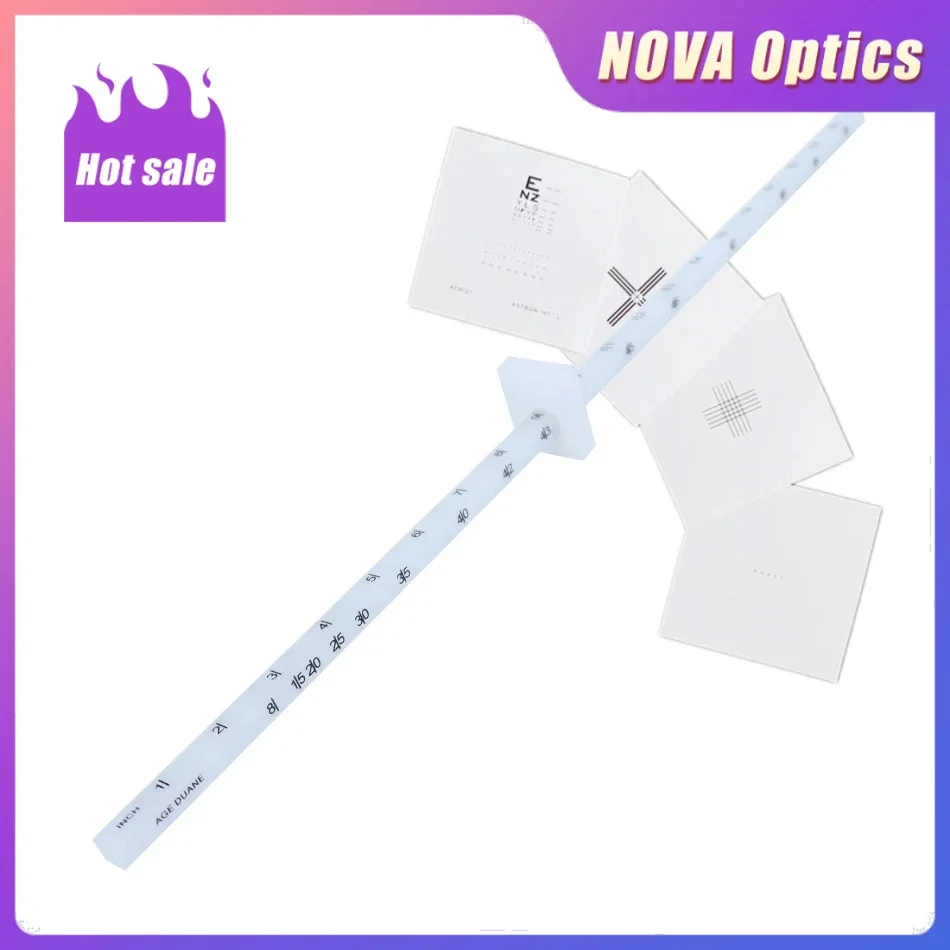 Optometric Vision Reading Rod Reichert Phoropter Near Point Stick Test Set Roto Chart Holder Diopter for NRA BCC PRA AC/A Test