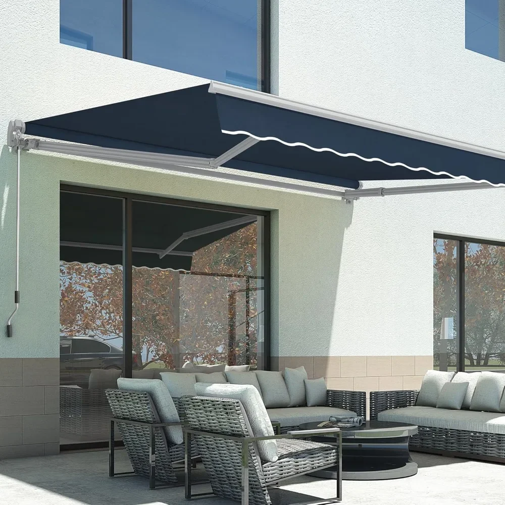 

Patio Awning 8x7 Feet Sunshade Canopy for Manual Retractable Awnings, 4607 (8x7ft, Dark Blue)