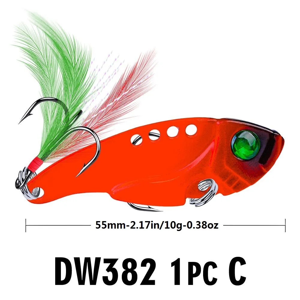 1pc Rooster Tail Spoon Wobble Fishing Lure With Jig Hook, Lifelike Artificial Bionic Swim Hard Bait For Bass Trout Freshwater Sa image 5