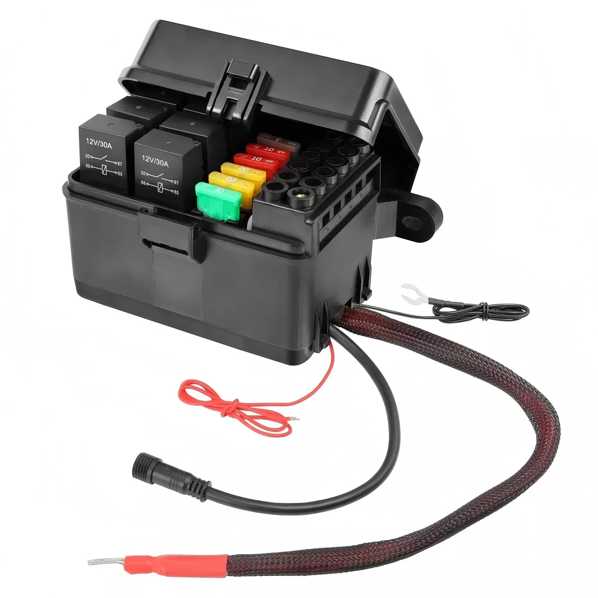 

New New 6 Gang Switch Panel LED Light Bar Circuit Control Box For Car RV Boat Marine 12V
