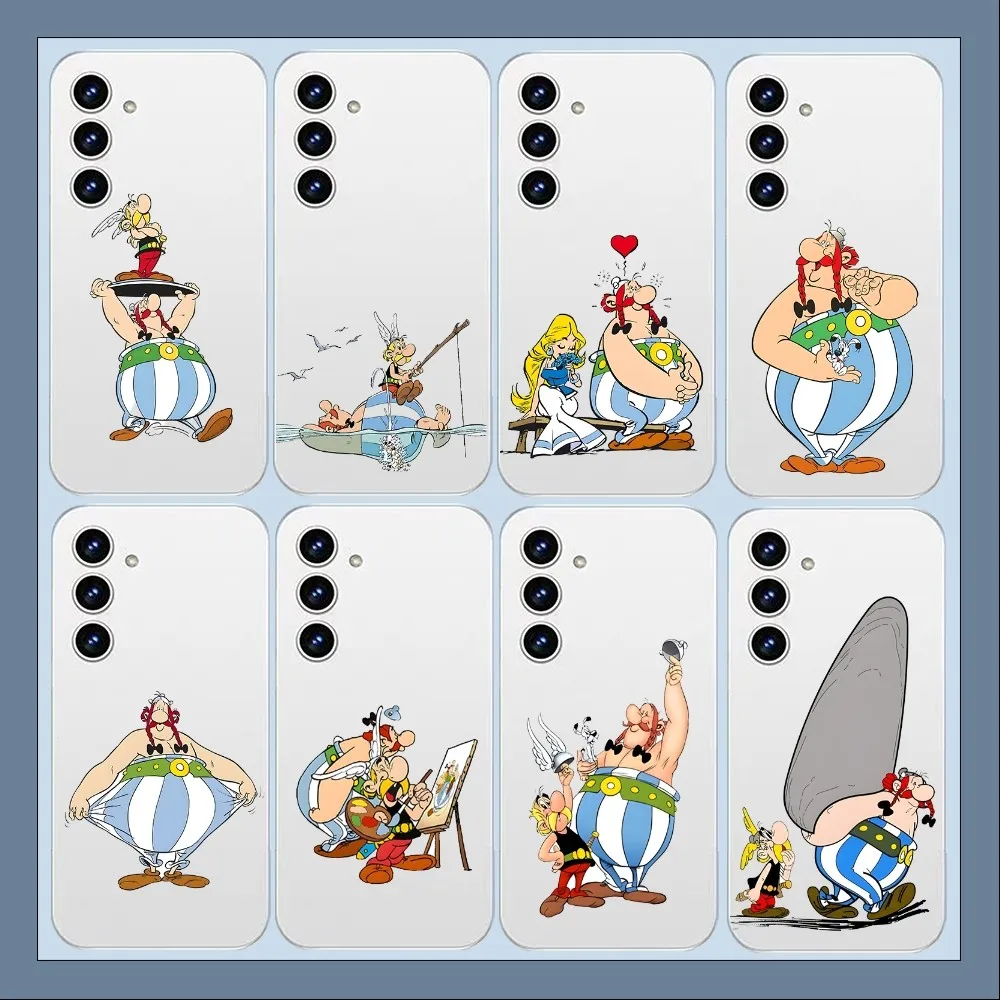 Asterix And Obelix Phone Case For Samsung Galaxy A52 A12 A51 S21 Edge S22ULTRA S23 S20LITE Plus Ultra Transparent Cover