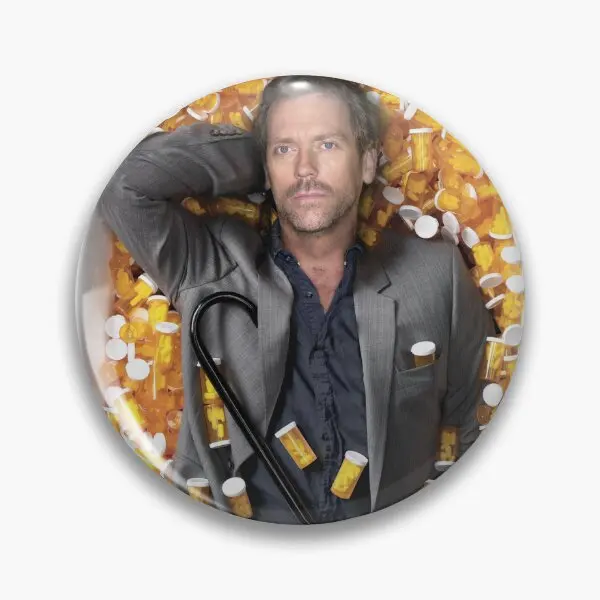 House Md Promo Image  Soft Button Pin Badge Metal Funny Clothes Cartoon Gift Hat Women Fashion Lapel Pin Decor Collar Jewelry