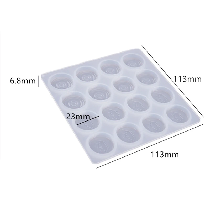 Moule en silicone pour échecs et dames, outils de bricolage, pièce explorez ecs, élection miroir, résine xy, 113x113mm