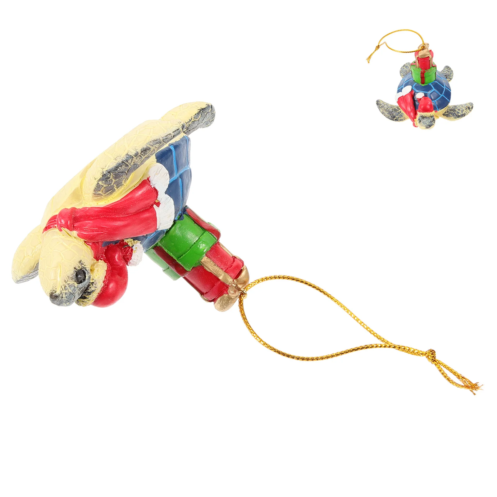 

Christmas Turtle Resin Hanging Ornament Sturdy Xmas Decoration Indoor Tree Decor Holiday Pendant Christmas Decorations