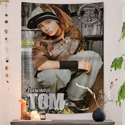 Singer Bill K-Kaulitz Tom Tokio Hotel Anime arazzo Art Science Fiction Room Home Decor Wall Art Decor