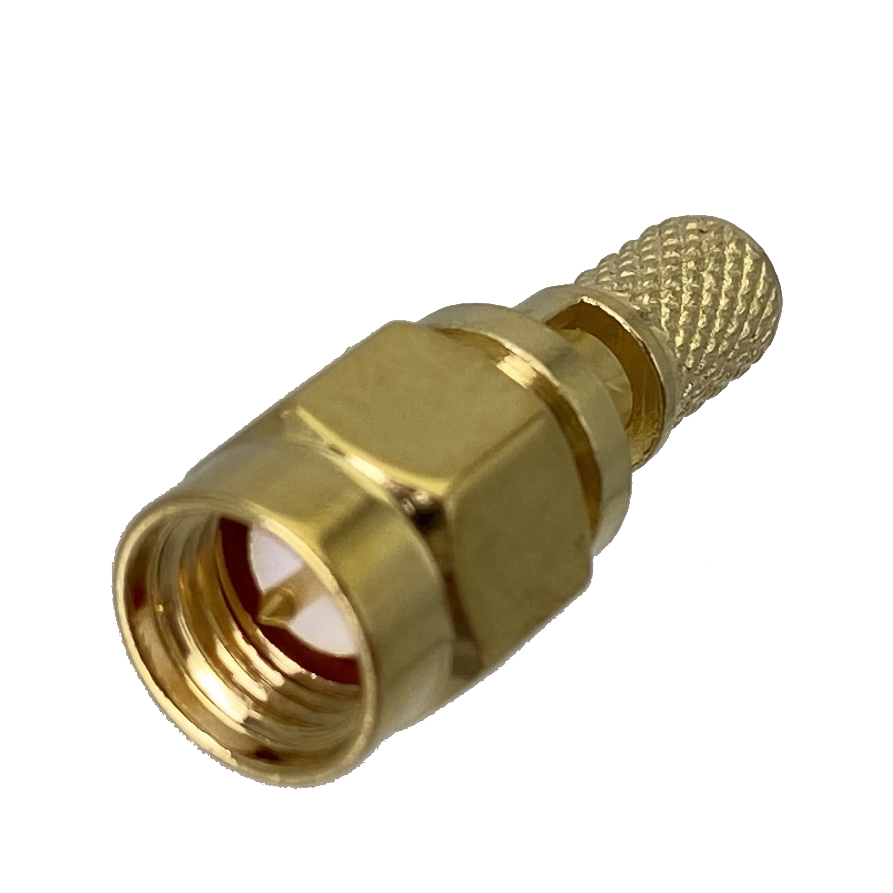 Connector SMA male plug window crimp RG58 RG142 LMR195 RG400 cable RF Coaxial Wire Terminals straight