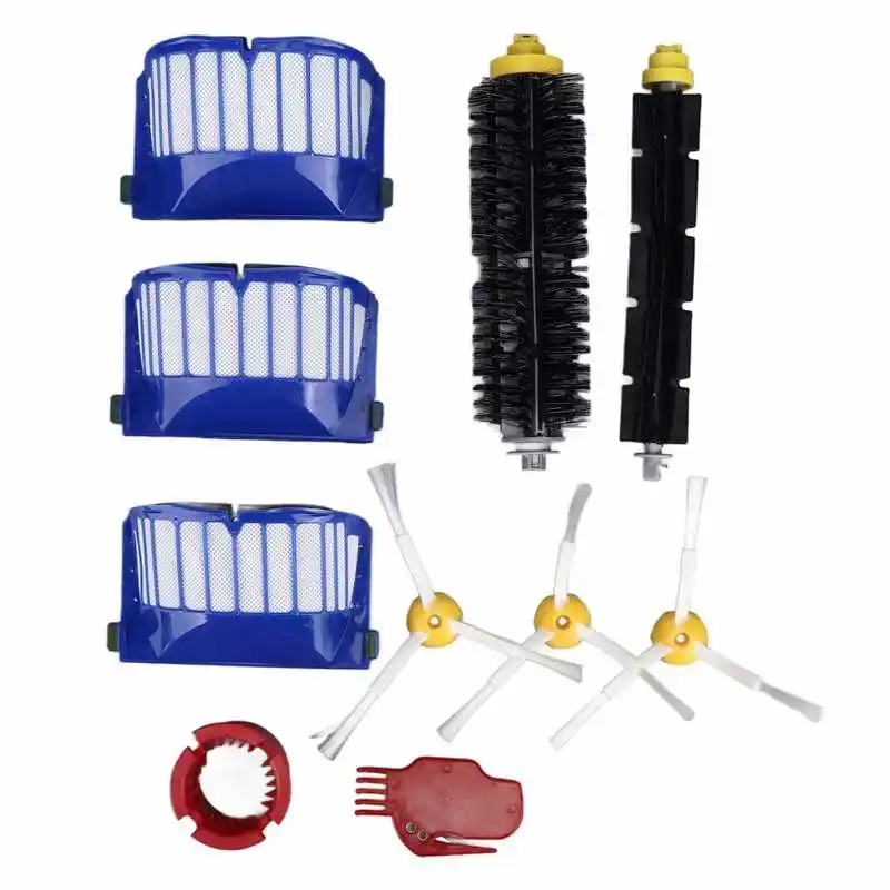 Roller Brush Filters Side Brushes Cleaner Kits Replacement Parts for Roomba 600 675 690 670 671 Home Sweeper Accessories