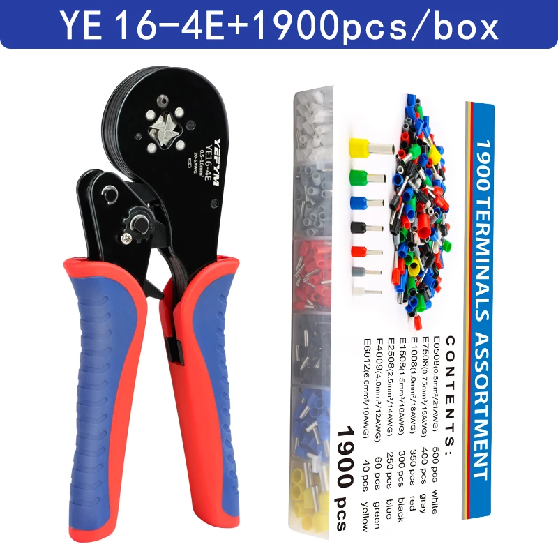 Krimptang Beentje Mouwen Buisvormige Terminal Gereedschap HSC8 6-4A/6-6A/16-6E Draad Crimper Huishoudelijke Elektrische Sets
