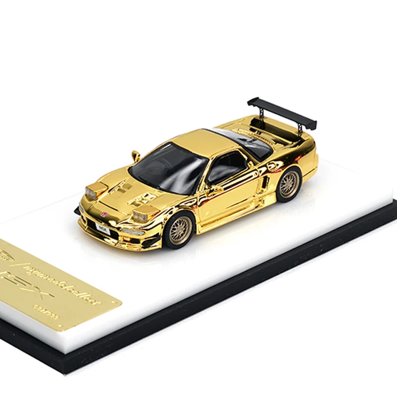 

MC In Stock 1:64 NA1 NSX Chrome Brozen Gold Diecast Diorama Car Model Collection Miniature Toys