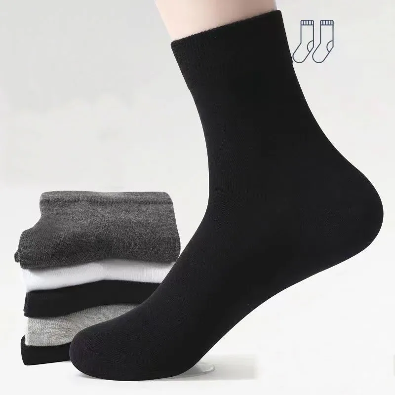 

3 пары мужских дышащих удобных носков, офисные повседневные деловые носки для кроссовок, обувь, чулки, рабочие носки на все сезоны