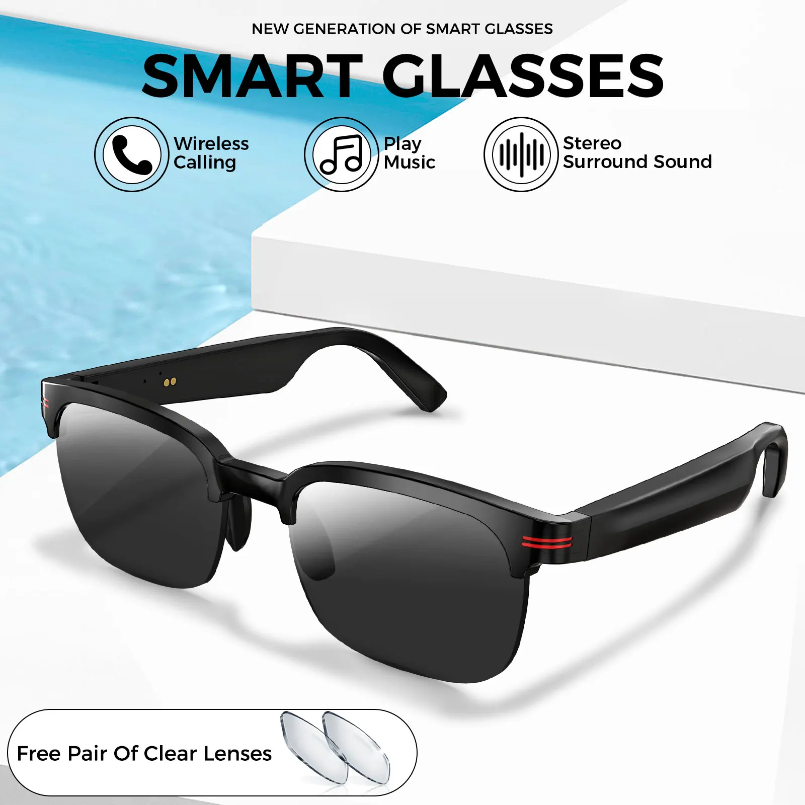 INEYES новые умные очки для мужчин и женщин Bluetooth-очки могут ответить/отклонить управление вызовом музыка защита от ультрафиолета поляризационные солнцезащитные очки