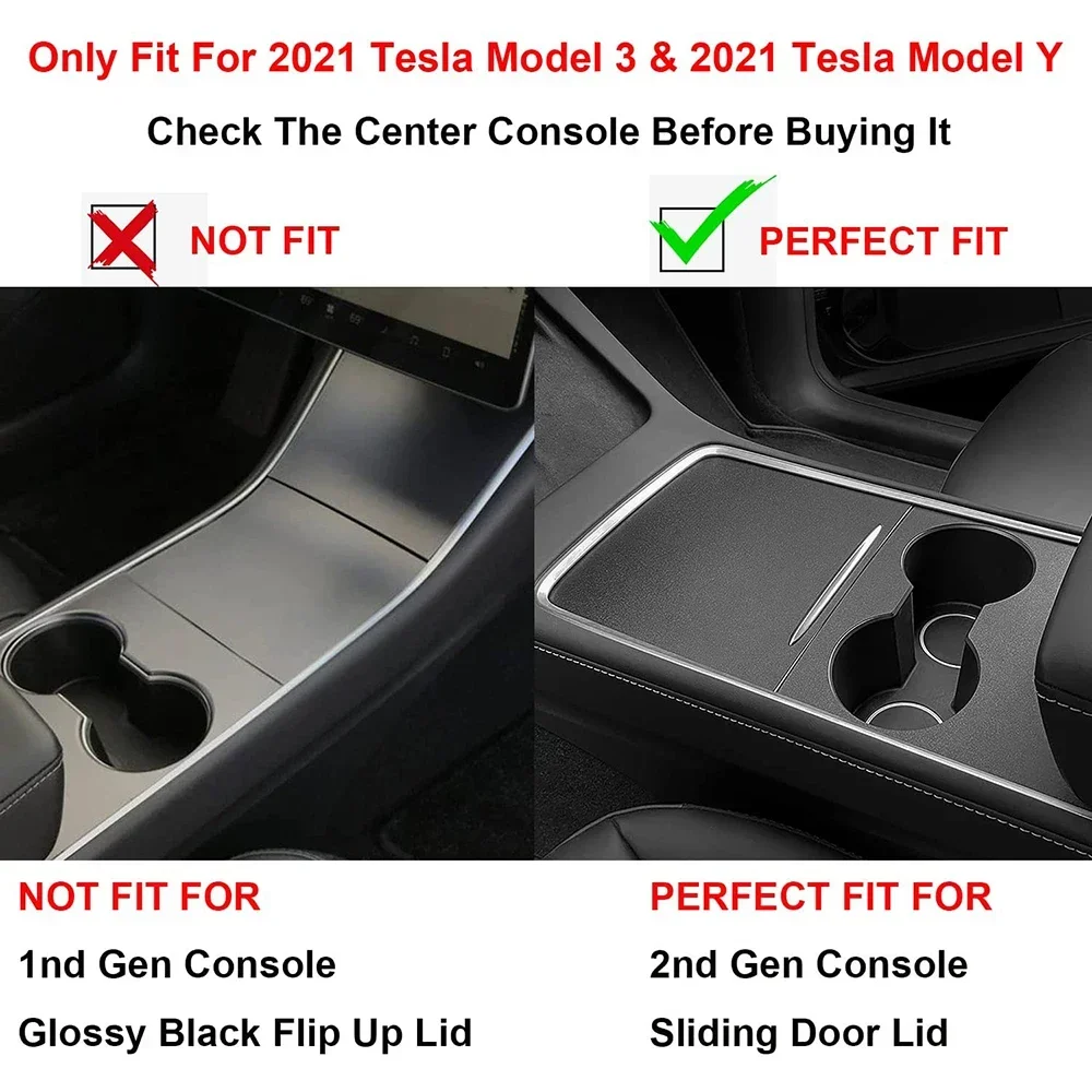 YZ For Tesla Model 3 Model Y Center Console Organizer Car 2021-2023 Tesla Car Armrest Hidden Storage Box Interior Accessories