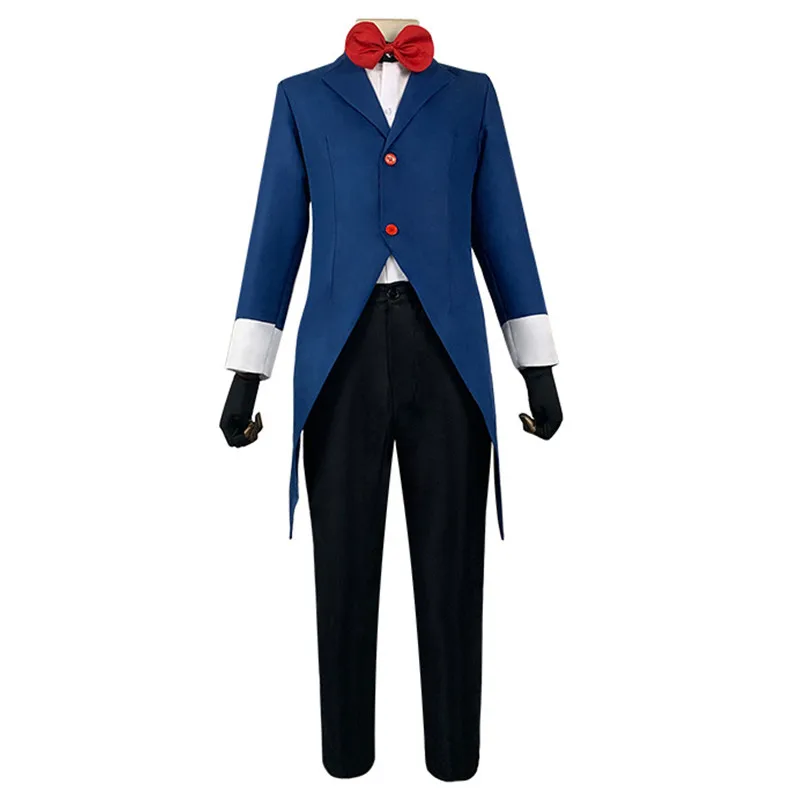 

Hazbin Hotel Moxxie Helluva Boss Cosplay Men Alastor 2P Costume Halloween Costume Adult