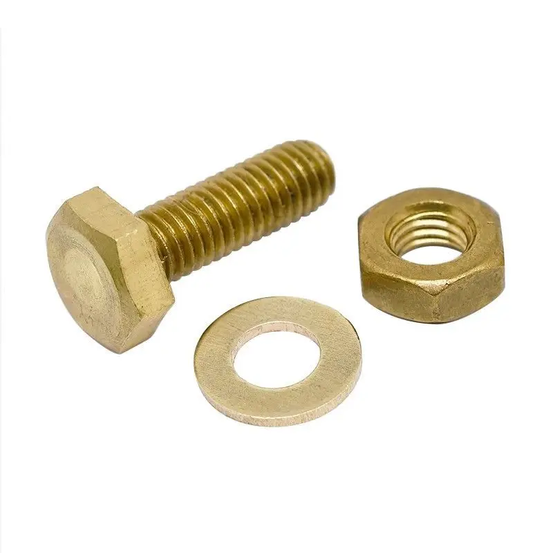 Bolt and nut combination; screw copper material Customization supported